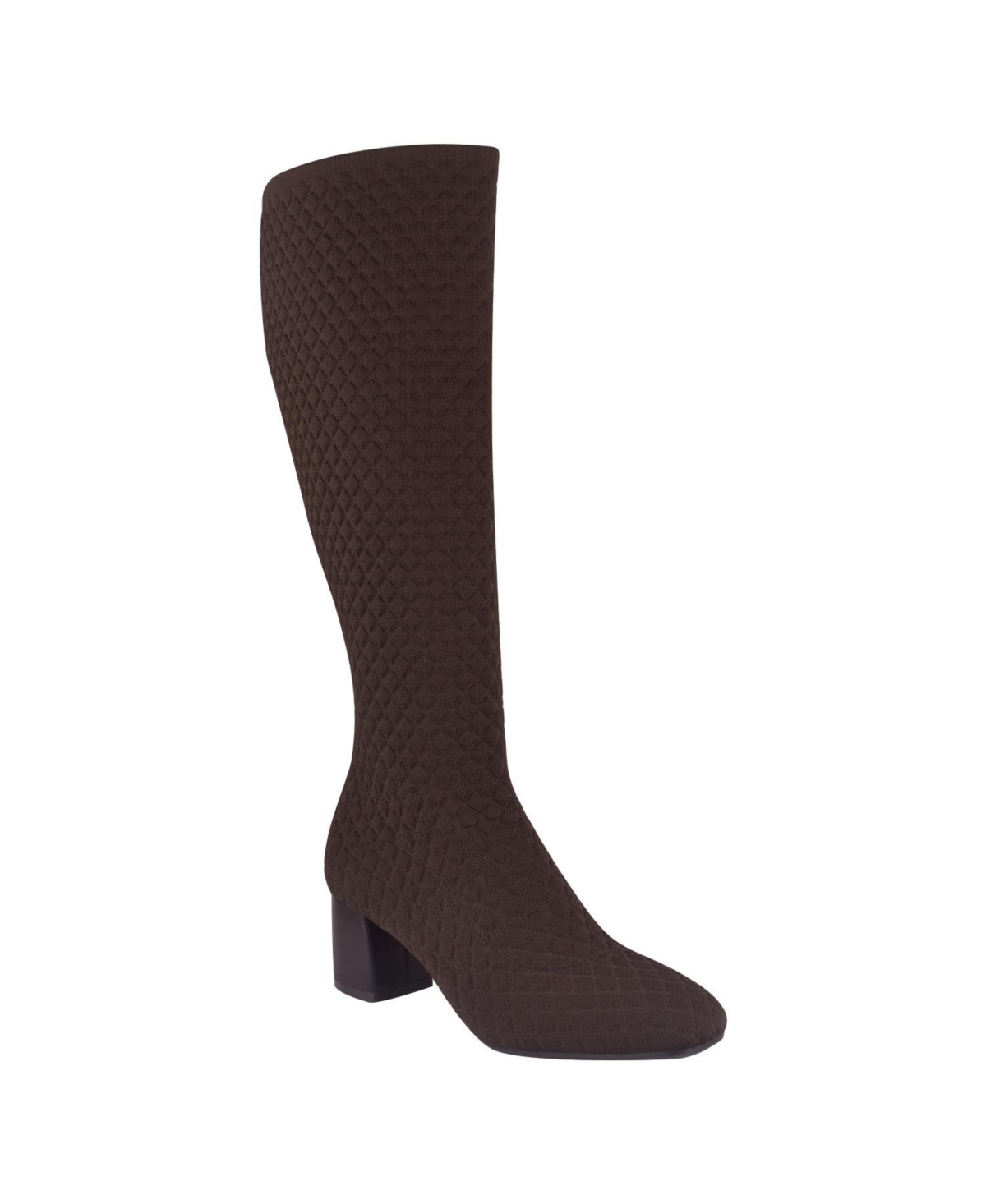 Impo Women's Jenner Memory Foam Stretch Knit Knee High Boots In Java Brown