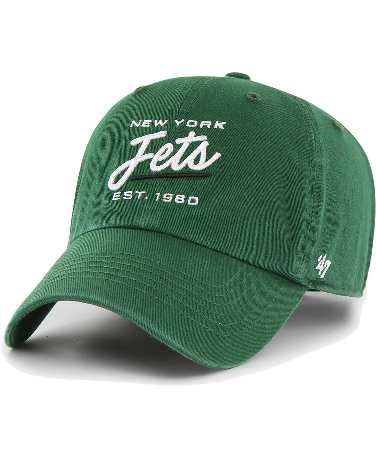 47 Brand Women's ' Green New York Jets Sidney Clean Up Adjustable Hat