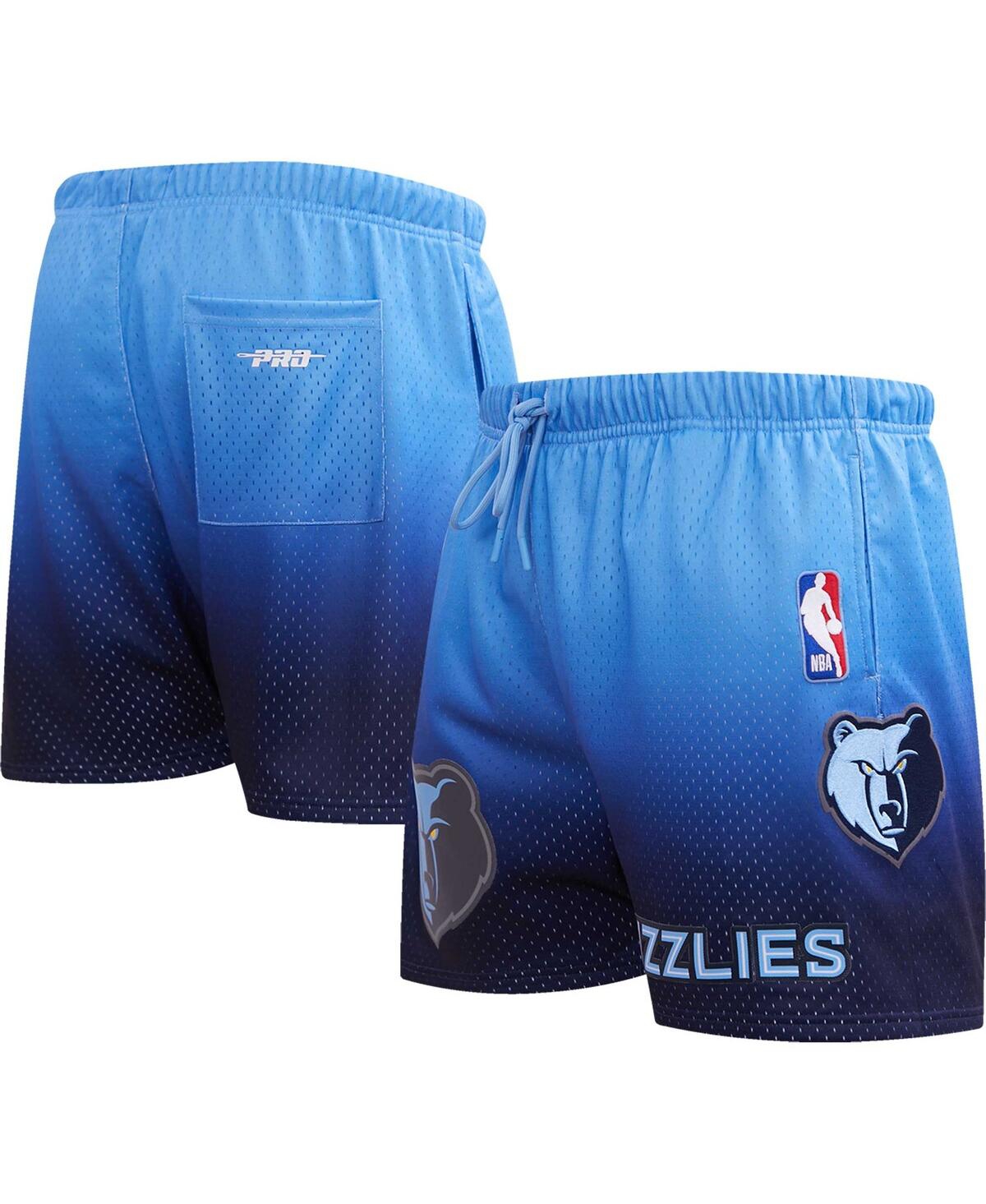 Pro Standard Men's  Navy, Light Blue Memphis Grizzlies Ombre Mesh Shorts In Navy,light Blue