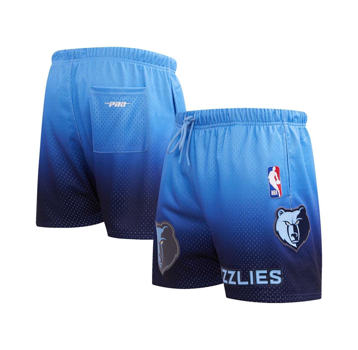 Men's Navy, Light Blue Memphis Grizzlies Ombre Mesh Shorts