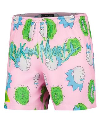 Men's Pink Rick And Morty Shorts