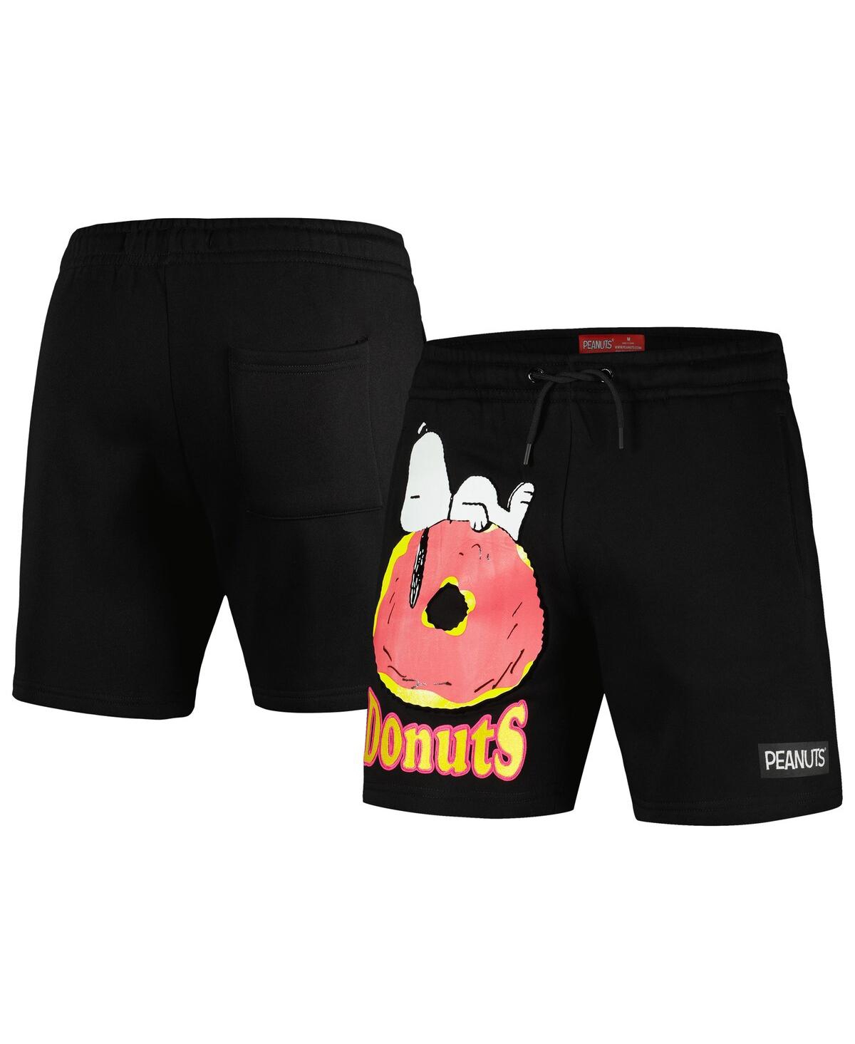 Men's Freeze Max Black Peanuts Snoopy Donuts Shorts - Black