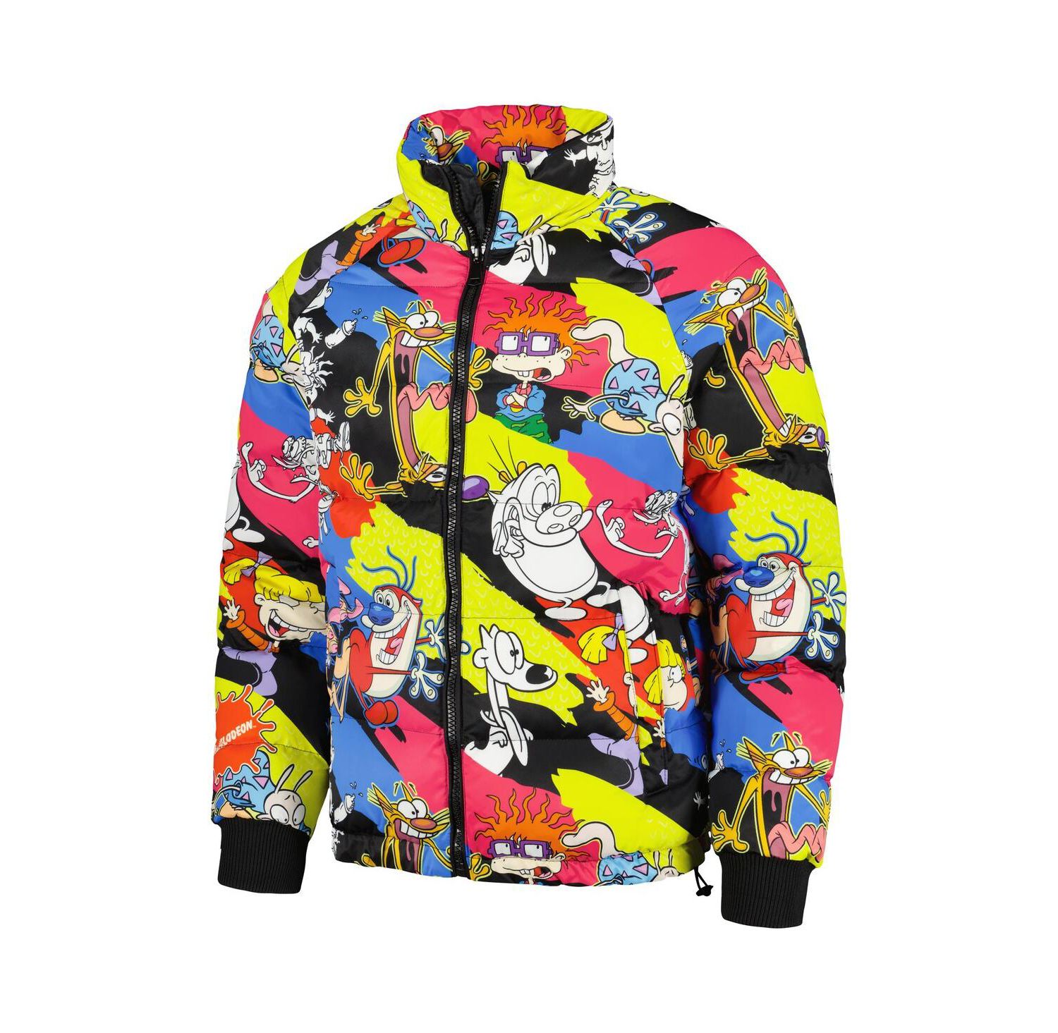 Men's Pink Rugrats Raglan Full-Zip Puffer Jacket