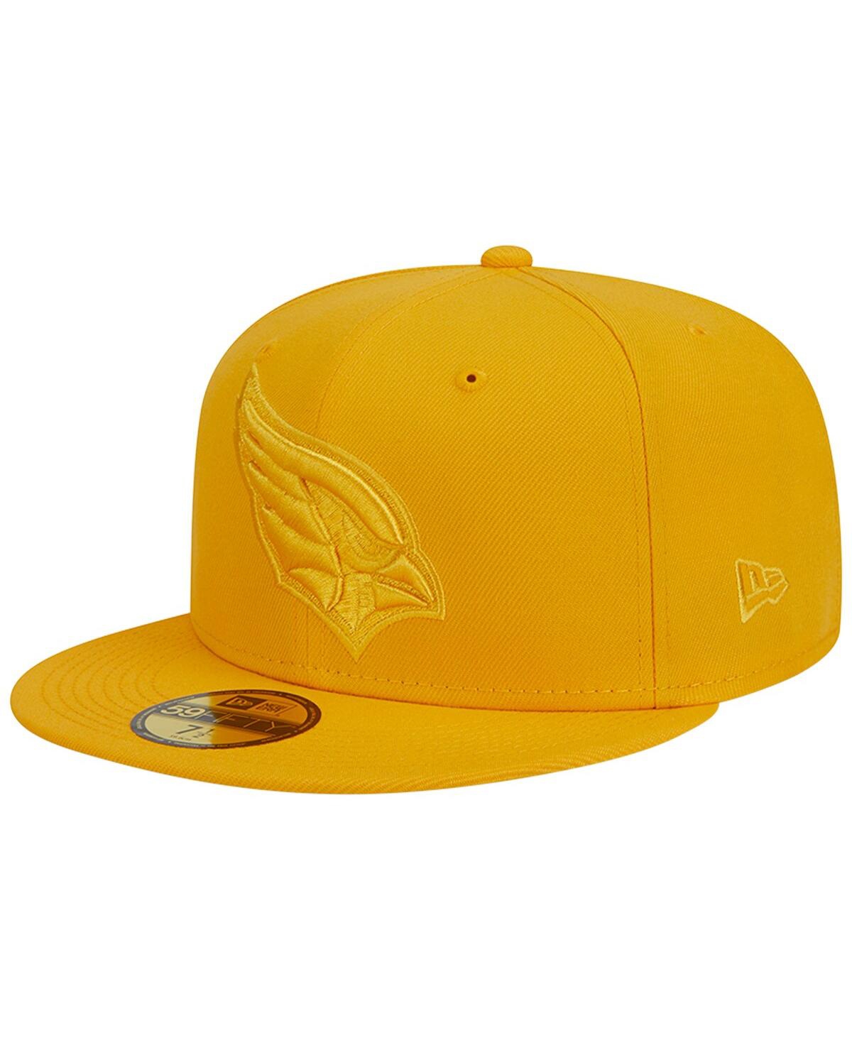 Shop New Era Men's  Gold Arizona Cardinals Color Pack 59fifty Fitted Hat