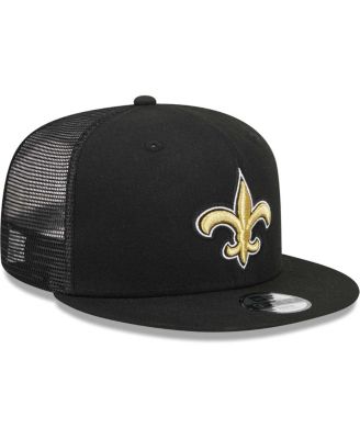 Big Boys and Girls Black New Orleans Saints Main Trucker 9FIFTY Snapback Hat