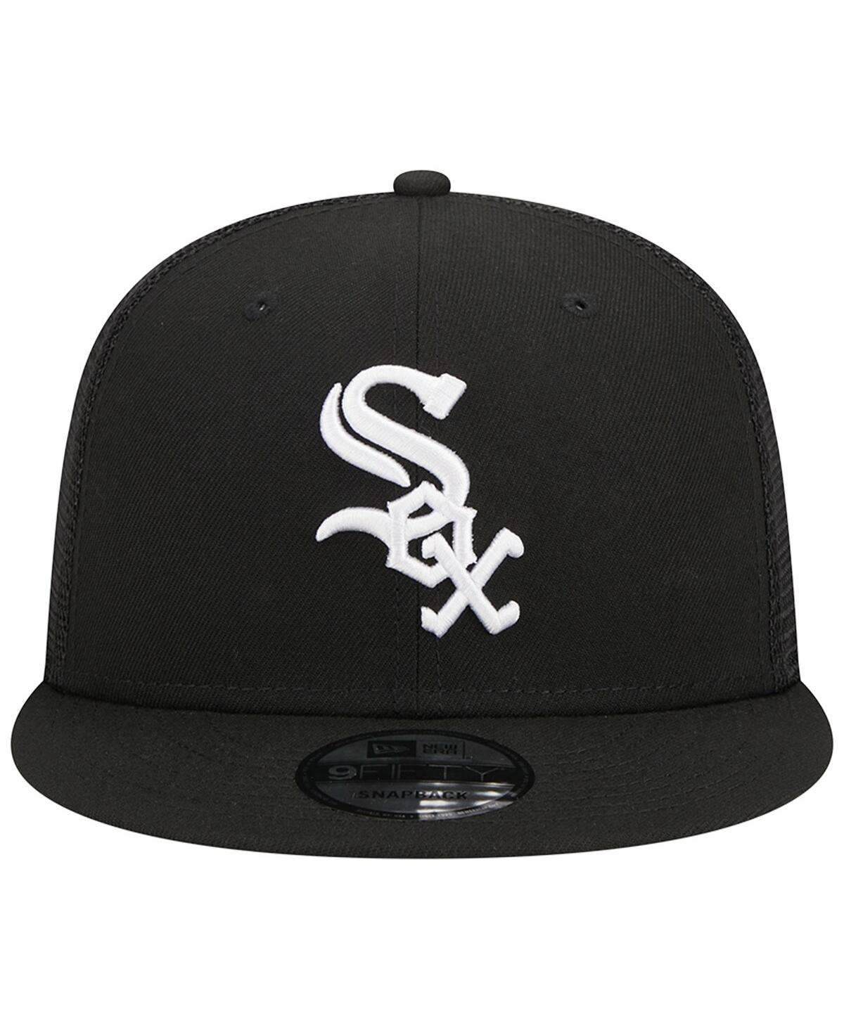 Men's New EraChicago White Sox Trucker 9FIFTY Snapback Hat - Black