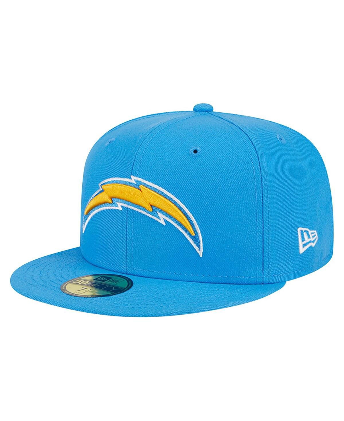 Мужская приталенная шляпа цвета пудры Los Angeles Chargers Main 59FIFTY синего цвета