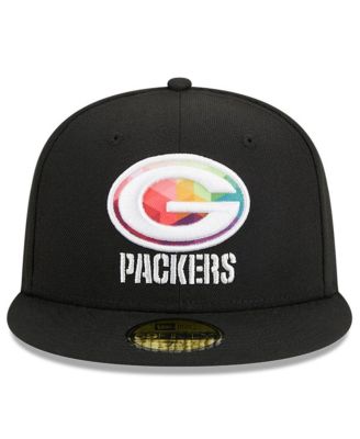 Men's Black Green Bay Packers 2023 NFL Crucial Catch 59FIFTY Fitted Hat