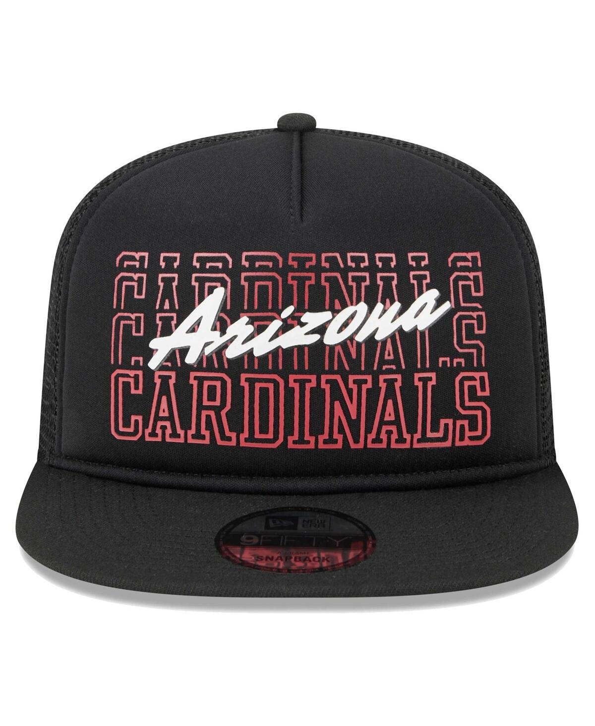 Men's New EraArizona Cardinals Instant Replay 9FIFTY Snapback Hat - Black