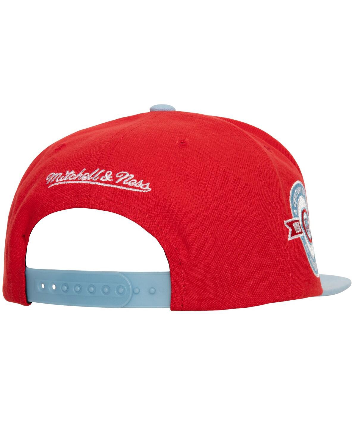 Men's Mitchell & Ness Light Blue Chicago Cubs Hometown Snapback Hat - Light Blue