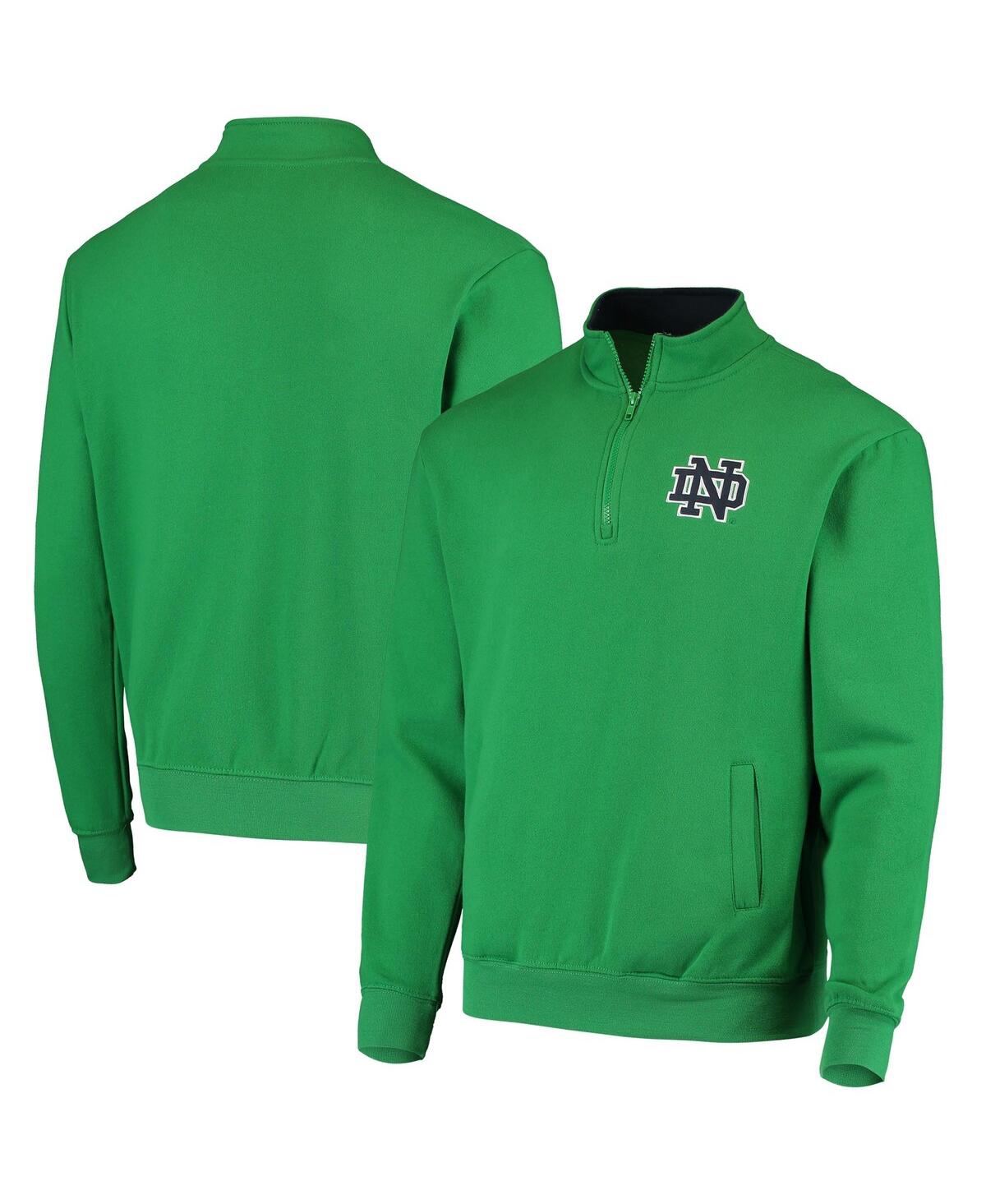 Colosseum Men's Notre Dame Fighting Irish Half-zip Hoodie In Green
