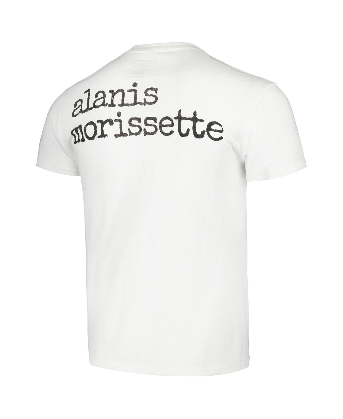Shop Manhead Merch Men's White Alanis Morissette You Learn T-shirt