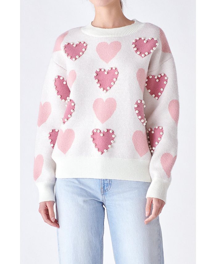 Macy's heart clearance sweater