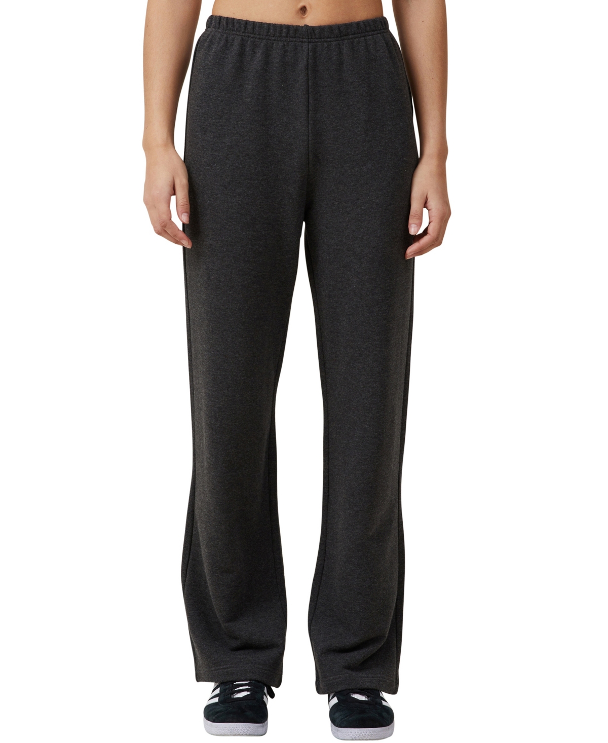 Women's Light Weight Straight Sweatpants - Charcoal Marle