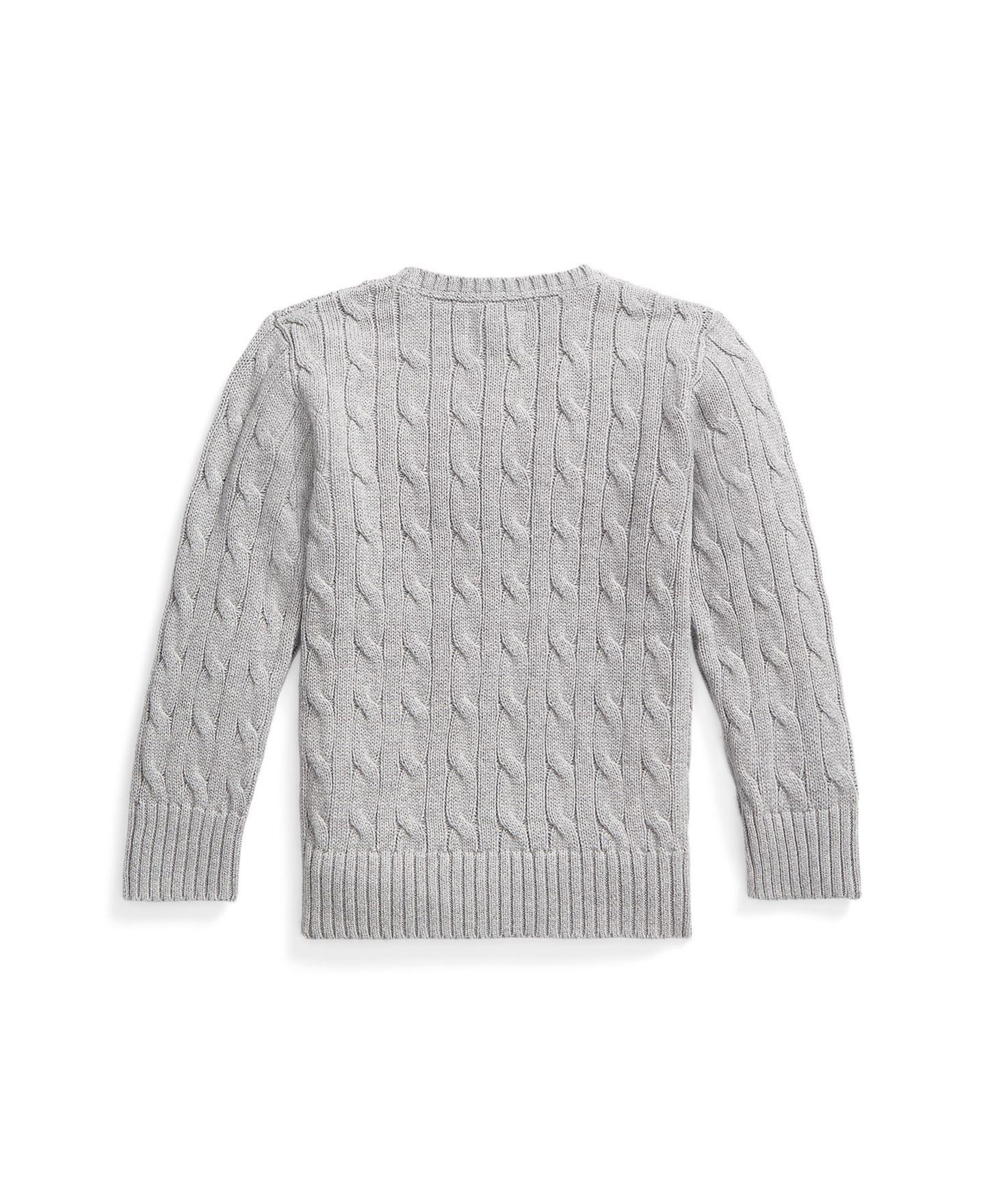 Свитер Polo Ralph Lauren Cable-Knit Cotton Sweater для мальчиков, цвет: Меланжевый — фото 6