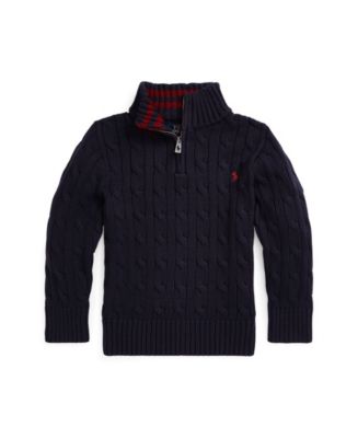 Polo Ralph Lauren Toddler and Little Boys Cable-Knit Cotton