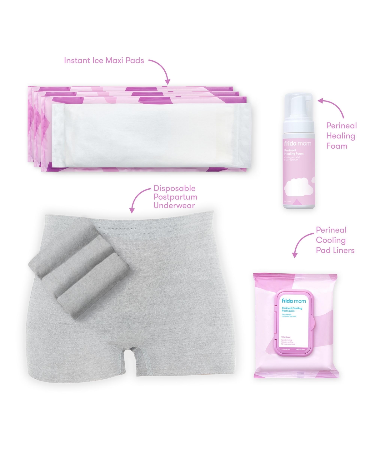 Shop Frida Baby Mom Postpartum Recovery Essentials Kit In Pink