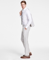 Dkny Men's Modern-Fit Natural Neat Suit Separate Pants - Natural