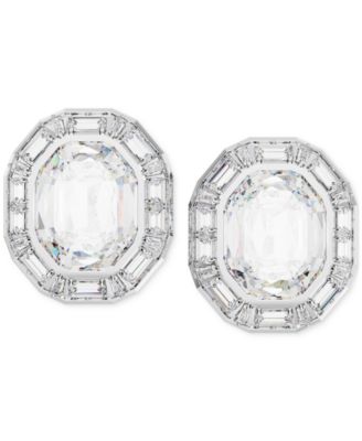 Swarovski - Mesmera Silver-Tone Crystal Clip Earrings
