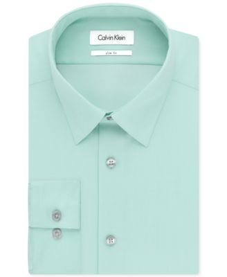 calvin klein green dress shirt