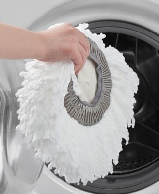 1 Piece Round Mop Pad and 1 Piece Flat Mop Pad Replacement Set for Spray-360 Clean Everywhere Spray Mop Kit