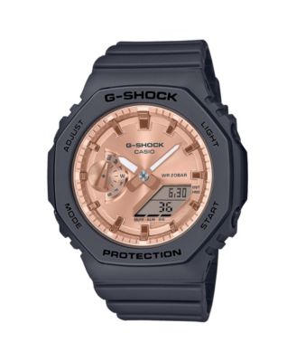 Unisex Two-Hand Quartz Analog Digital Black Resin Watch, 42.9mm, GMAS2100MD1A