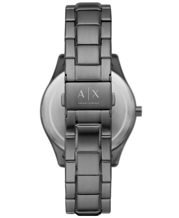 A|X Armani Exchange Men's Dante Multifunction Gunmetal Stainless Steel ...