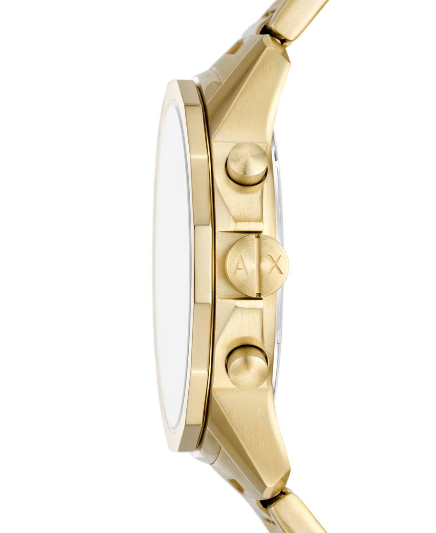 Men's Chronograph Gold-Tone Stainless Steel Watch 44mm Set, 2 Pieces