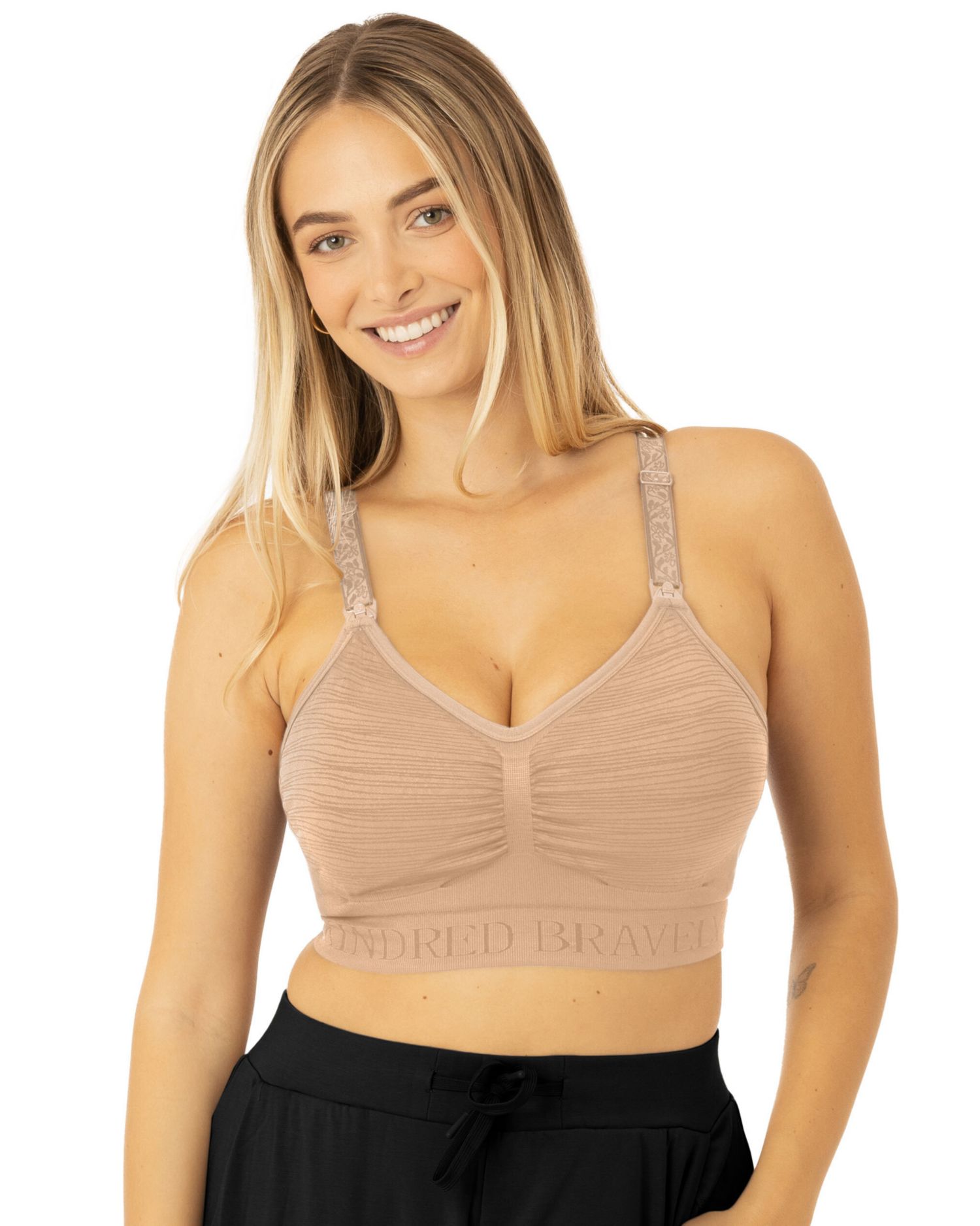 Plus Size Busty Sublime Hands-Free Pumping & Nursing Bra Fits 42B-48H