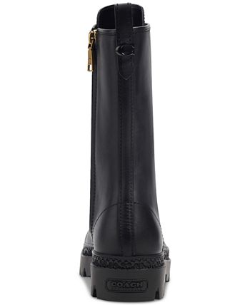 Coach tall on sale black boots