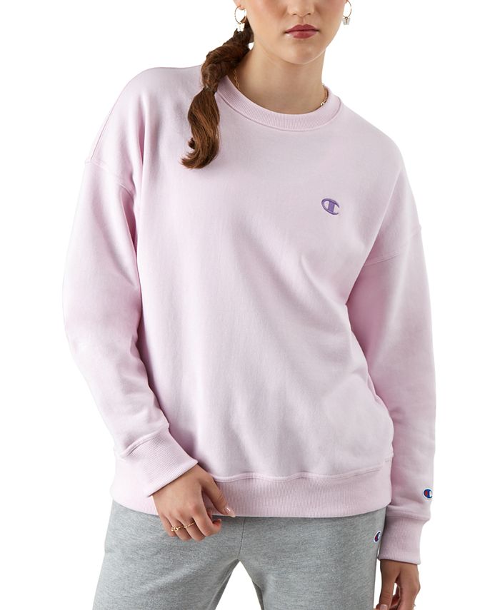 Champion Powerblend Crew Women's Sweatshirt Chantilly Pink : LG