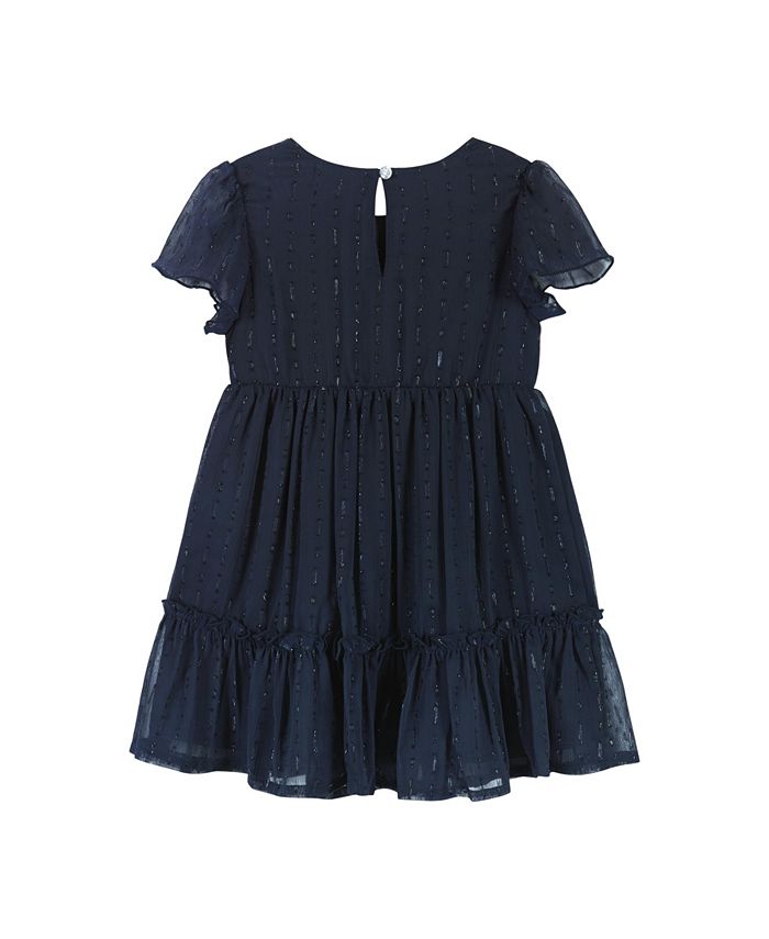 Andy & Evan Toddler Girls / Navy Holiday Dress - Macy's