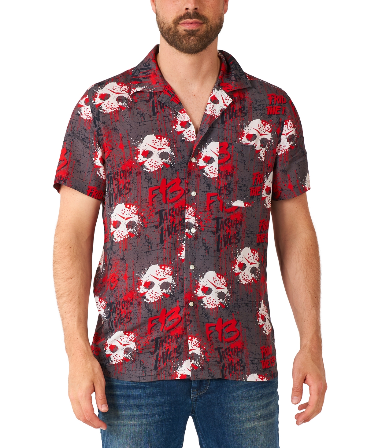 Men's Friday the 13th Graphic Shirt - Black