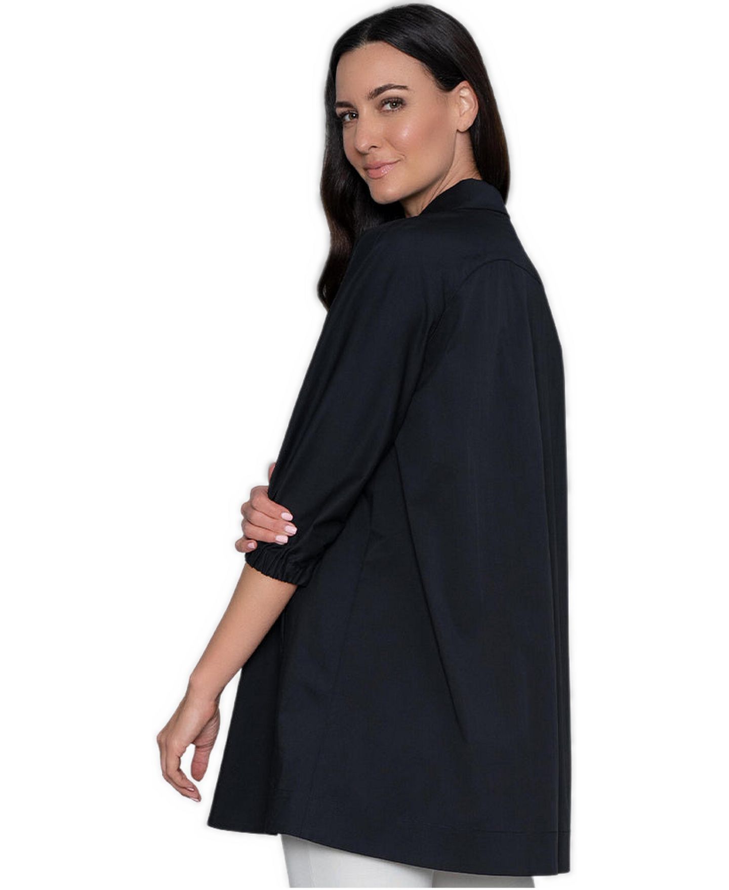 Женский топ Stella Carakasi Compliment Tunic Top in Cotton Poplin, цвет: Чёрный — фото 2