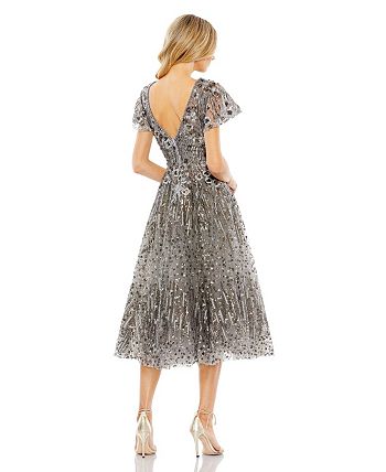 Mac Duggal Women s Embellished Butterfly Fit And Flare Dress Macy s