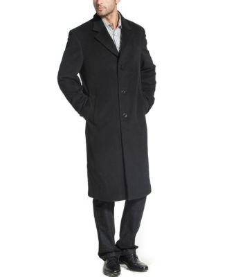 Men's Men Henry Wool Blend Long Walking Coat