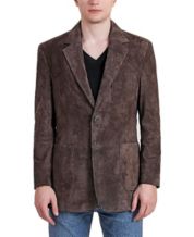 Mens leather best sale sport coat