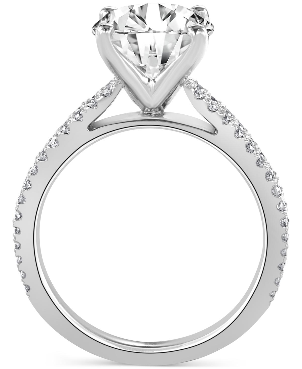Badgley Mischka Certified Lab Grown Diamond Engagement Ring (3-3/8 ct. t.w.) in 14k Gold