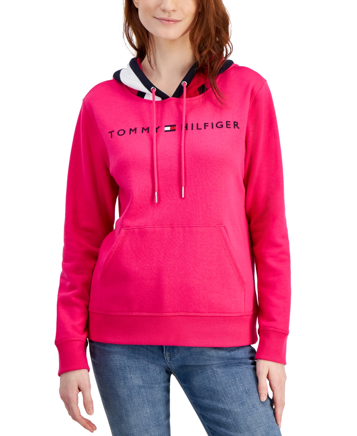 Tommy hilfiger sale pink pullover