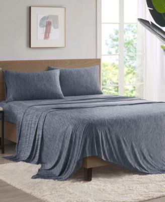 Comfort Cool Jersey Knit Nylon Blend 4-Piece Sheet Set, Full
