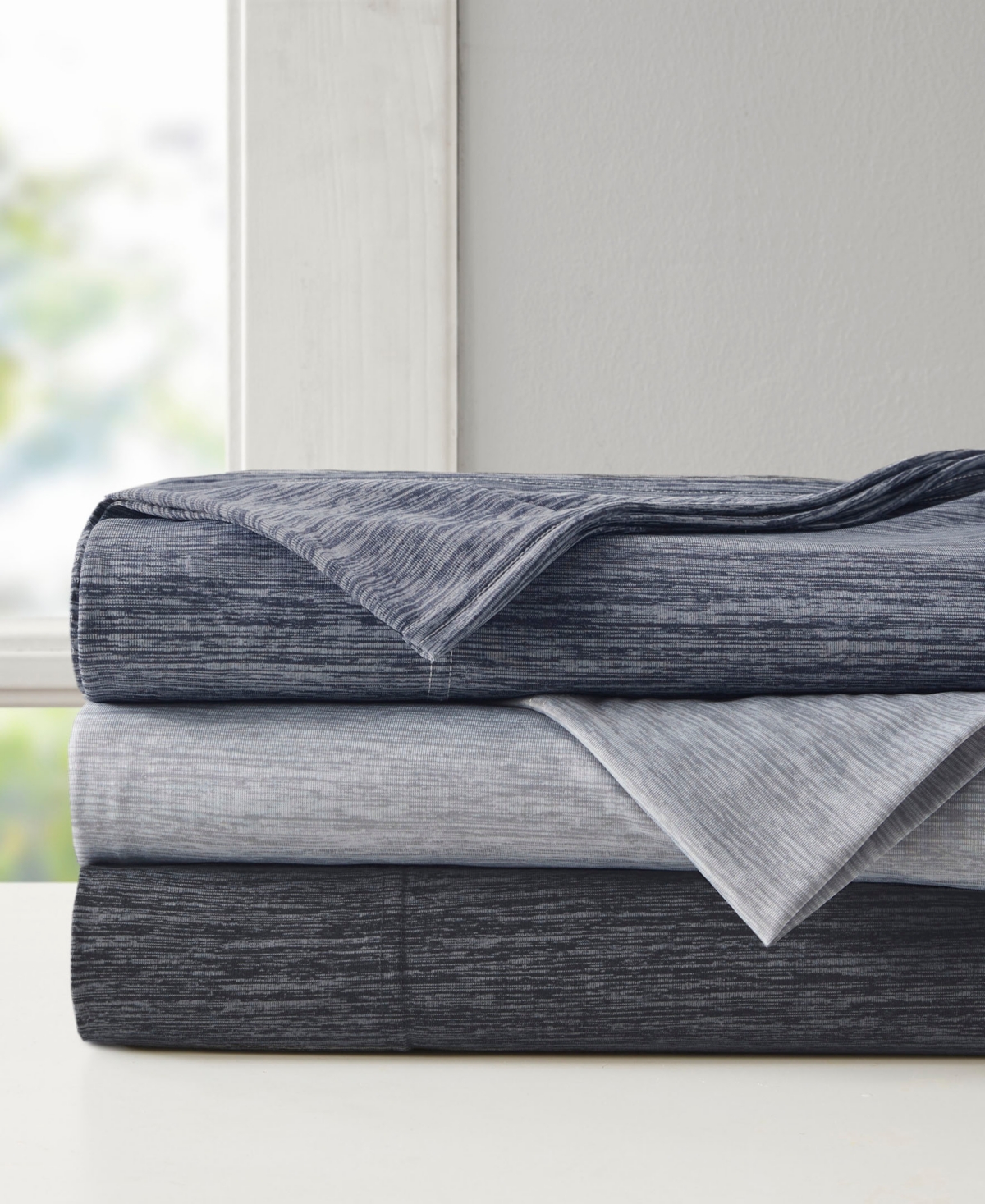Urban Habitat Comfort Cool Jersey Knit Nylon Blend 3-Piece Sheet Set,