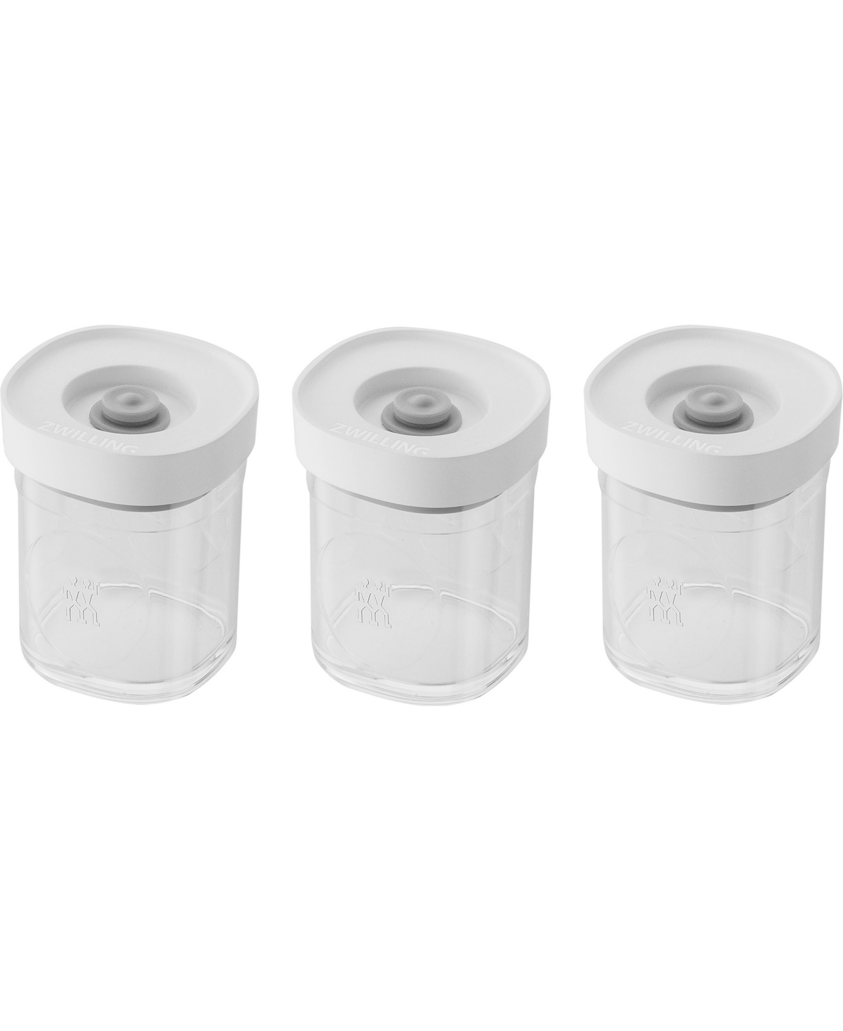 Zwilling 3 Piece Fresh Save Cube Spice Container Set In Transparent-white