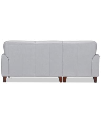 CLOSEOUT! Ashlinn 86" 2-Pc. Pastel Leather Sectional, Created for Macy's
