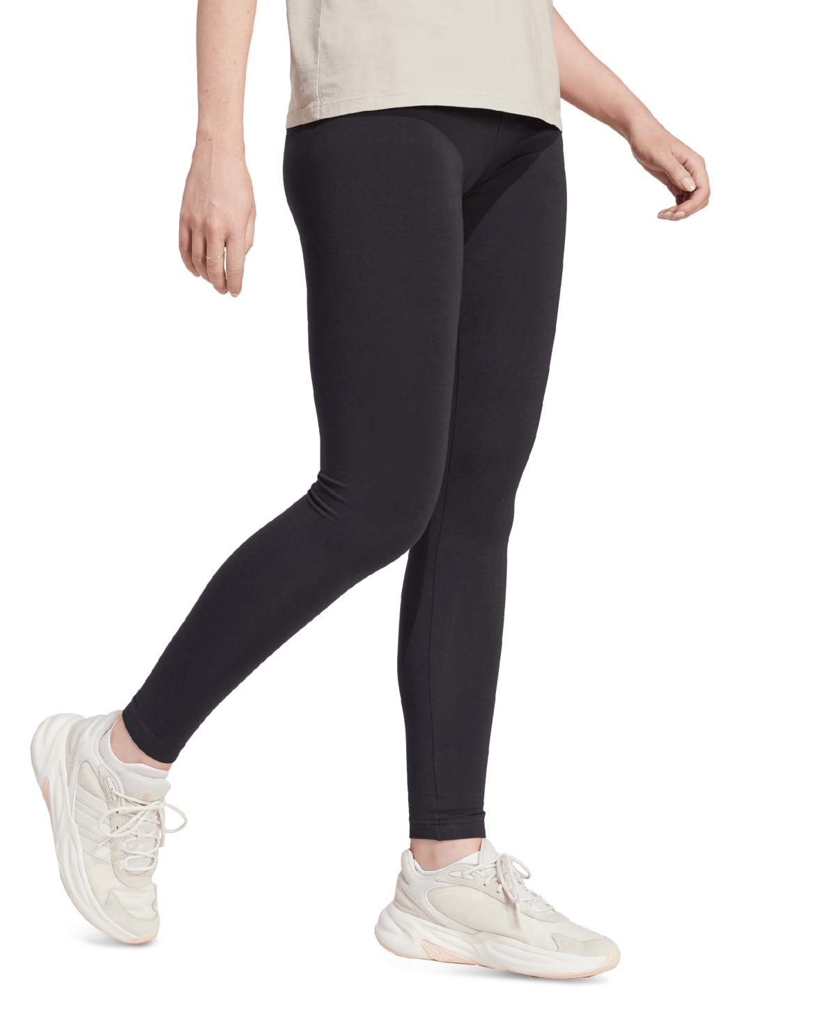 adidas Women's Linear-Logo Full Length Leggings -light Aqua