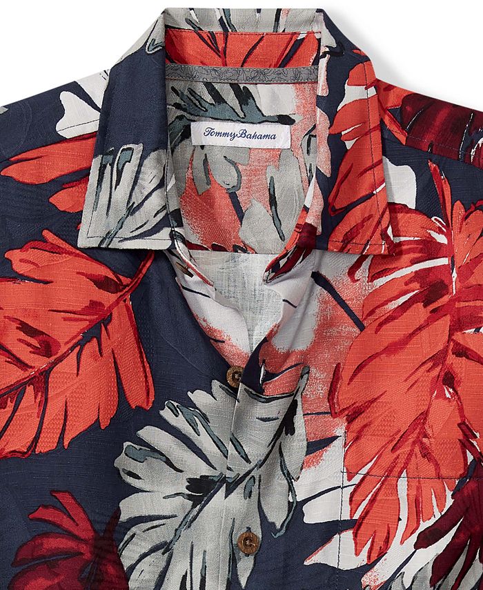 Tommy Bahama Men's Ferona Fronds Short-Sleeve Button-Up Silk Shirt - Macy's