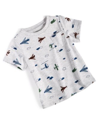 First Impressions - Toddler Boys Airplane T Shirt