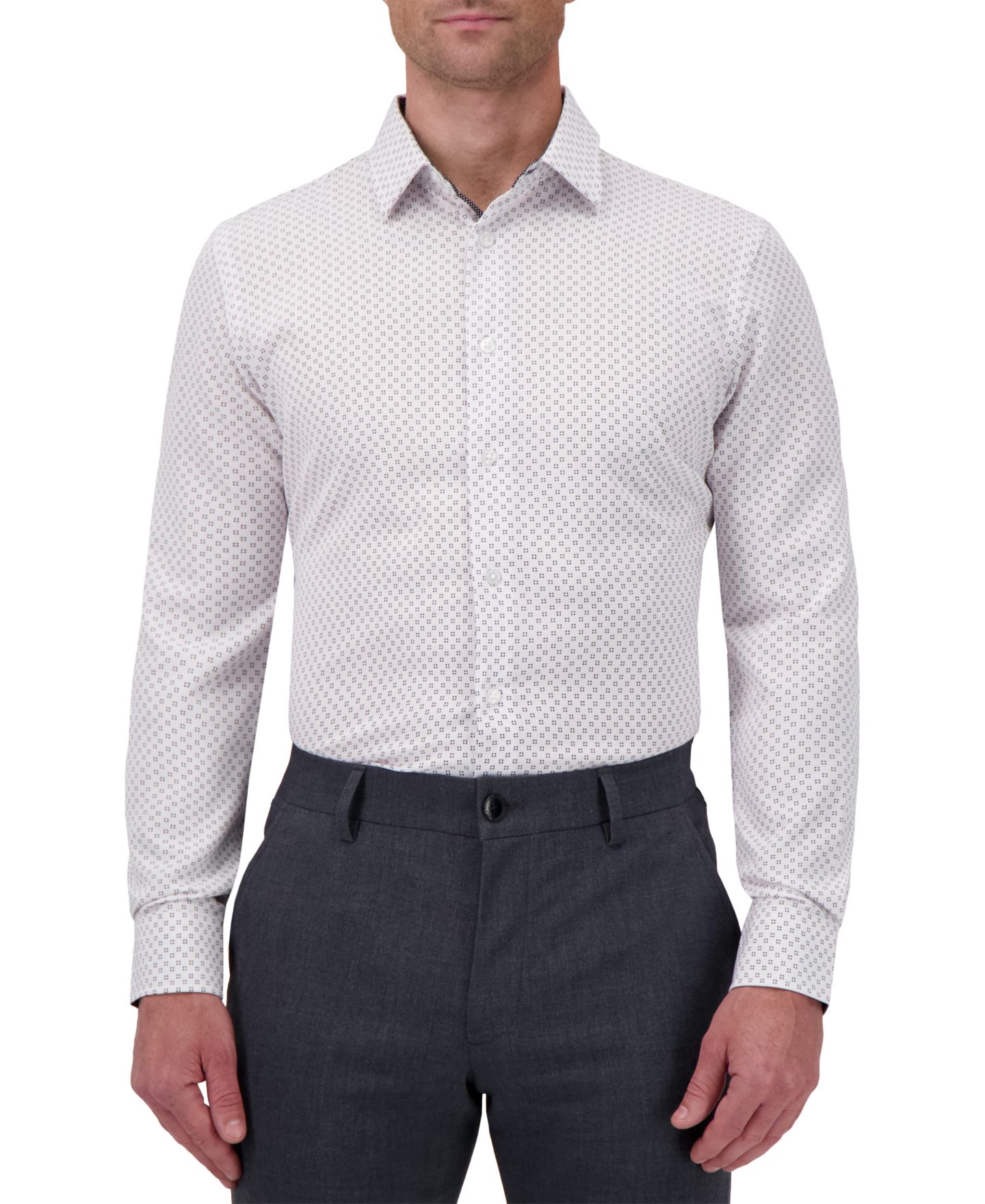 Мужская рубашка Report Collection Slim-Fit Geo-Print, цвет: Чёрный — фото 1