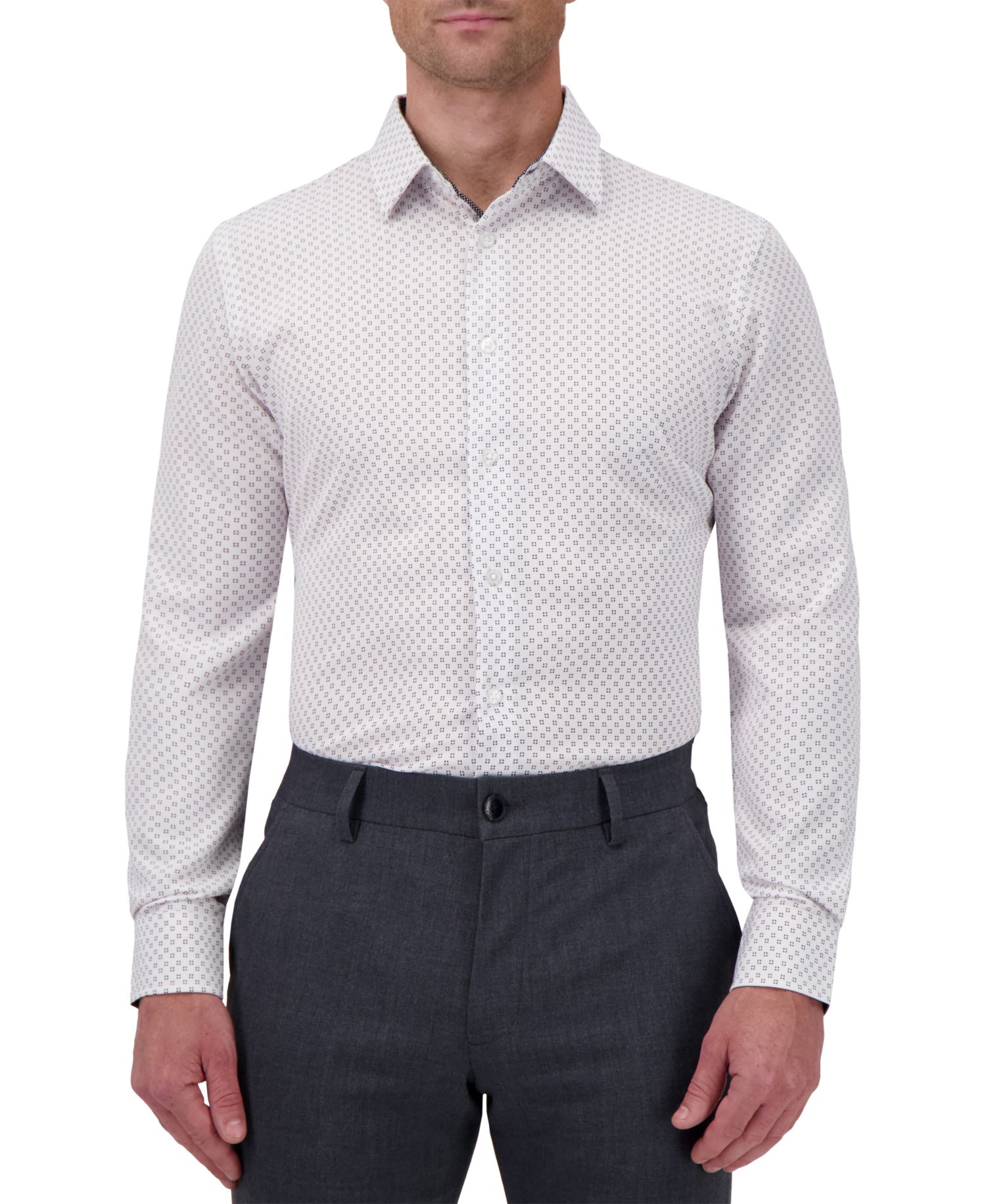 Men's Slim-Fit Geo-Print Shirt