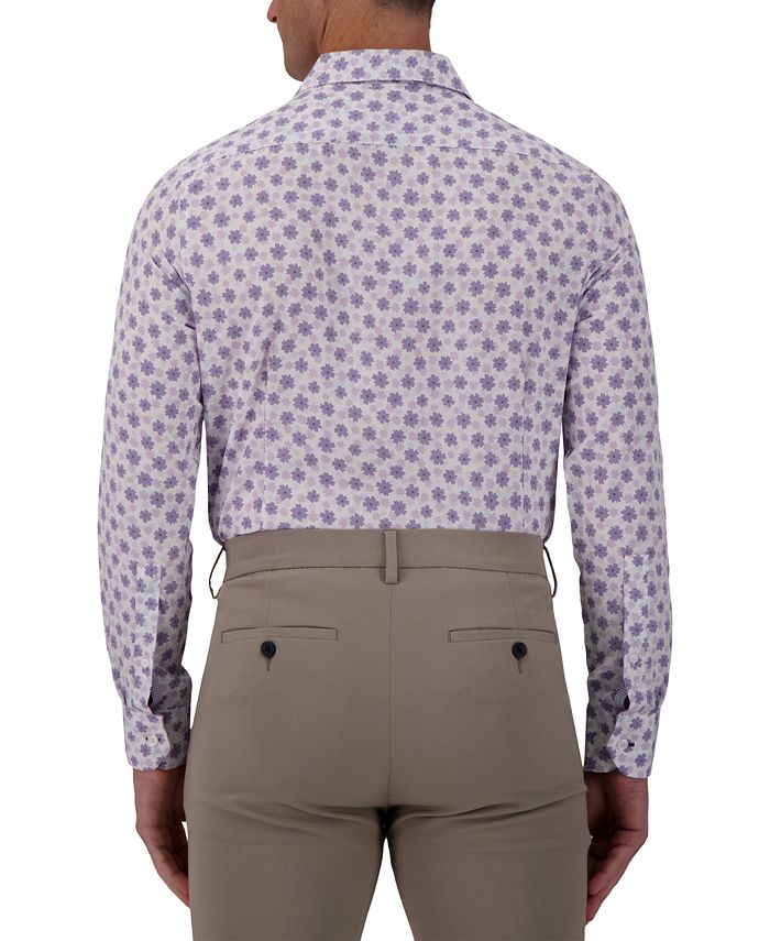 Report Collection Men's Slim-Fit Floral-Print Shirt - Macy's