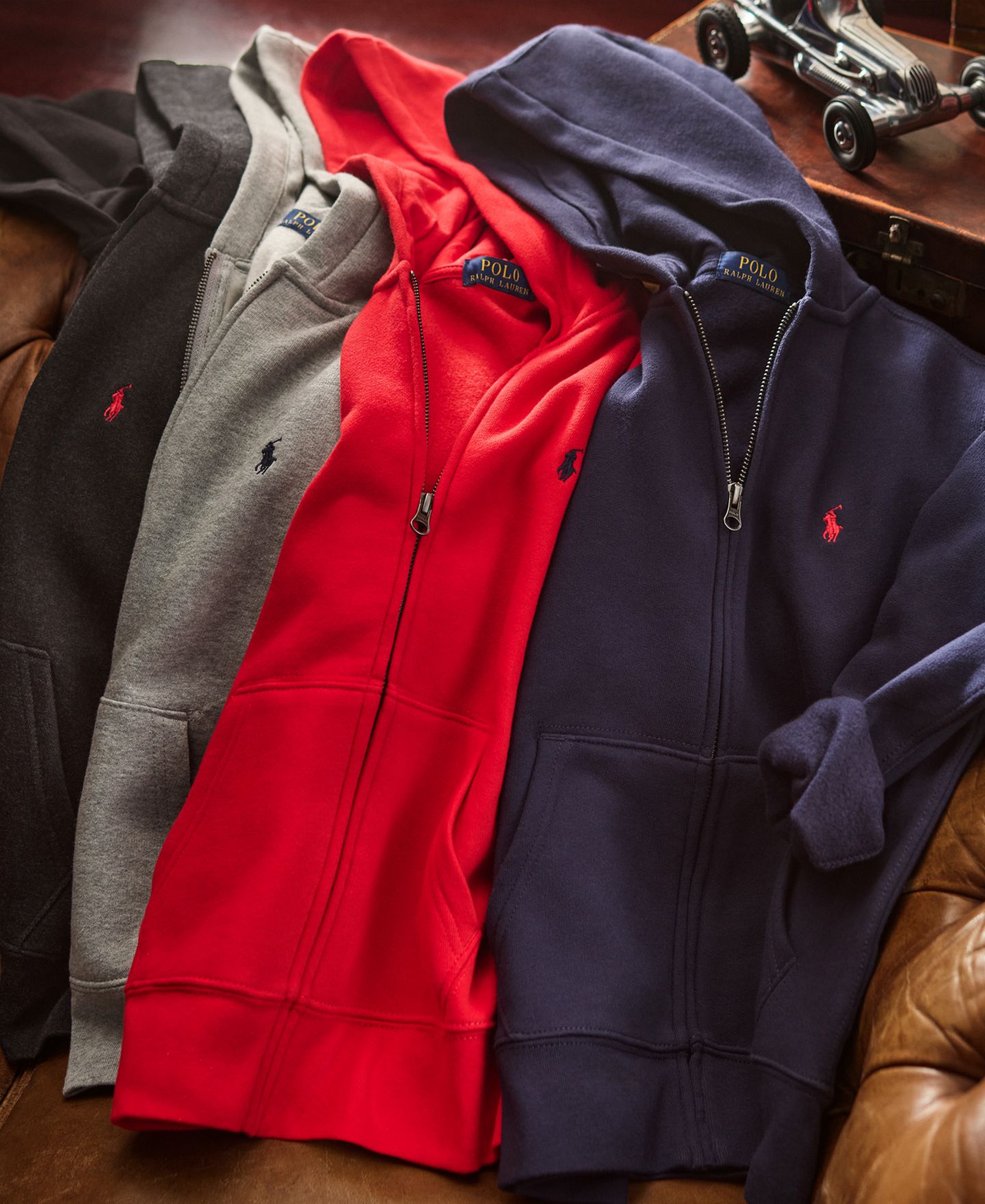 Худи Polo Ralph Lauren Cotton Fleece для мальчиков, цвет: Меланжевый — фото 4
